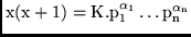 $\rm x(x+1) = K.p_1^{\alpha_1} \ldots p_n^{\alpha_n}$